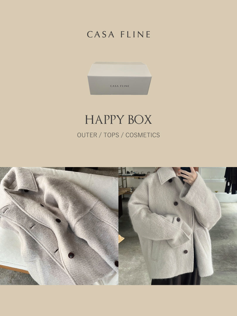 HAPPY BOX mini】Ⅳ（ダブルブレストコート・ベージュ） – CASA FLINE