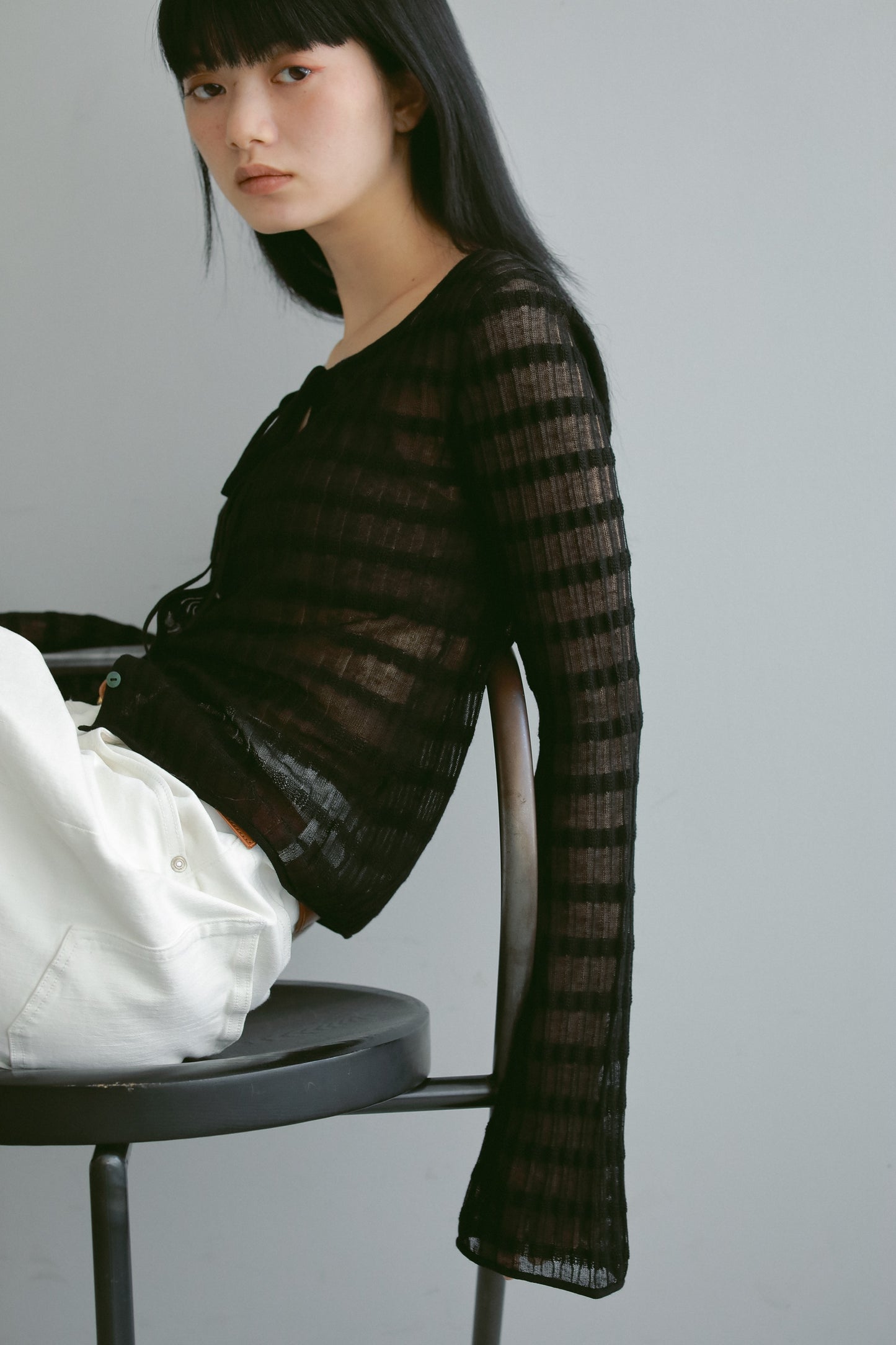 レーヨンシアー2wayトップス