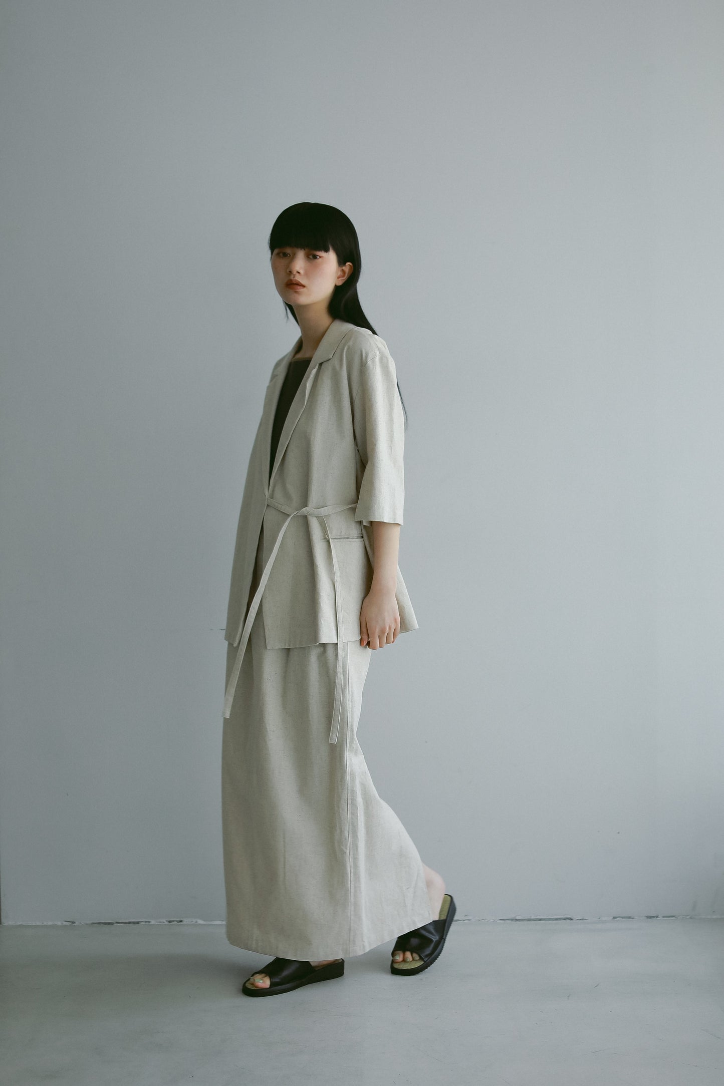 コットンリネンスカート