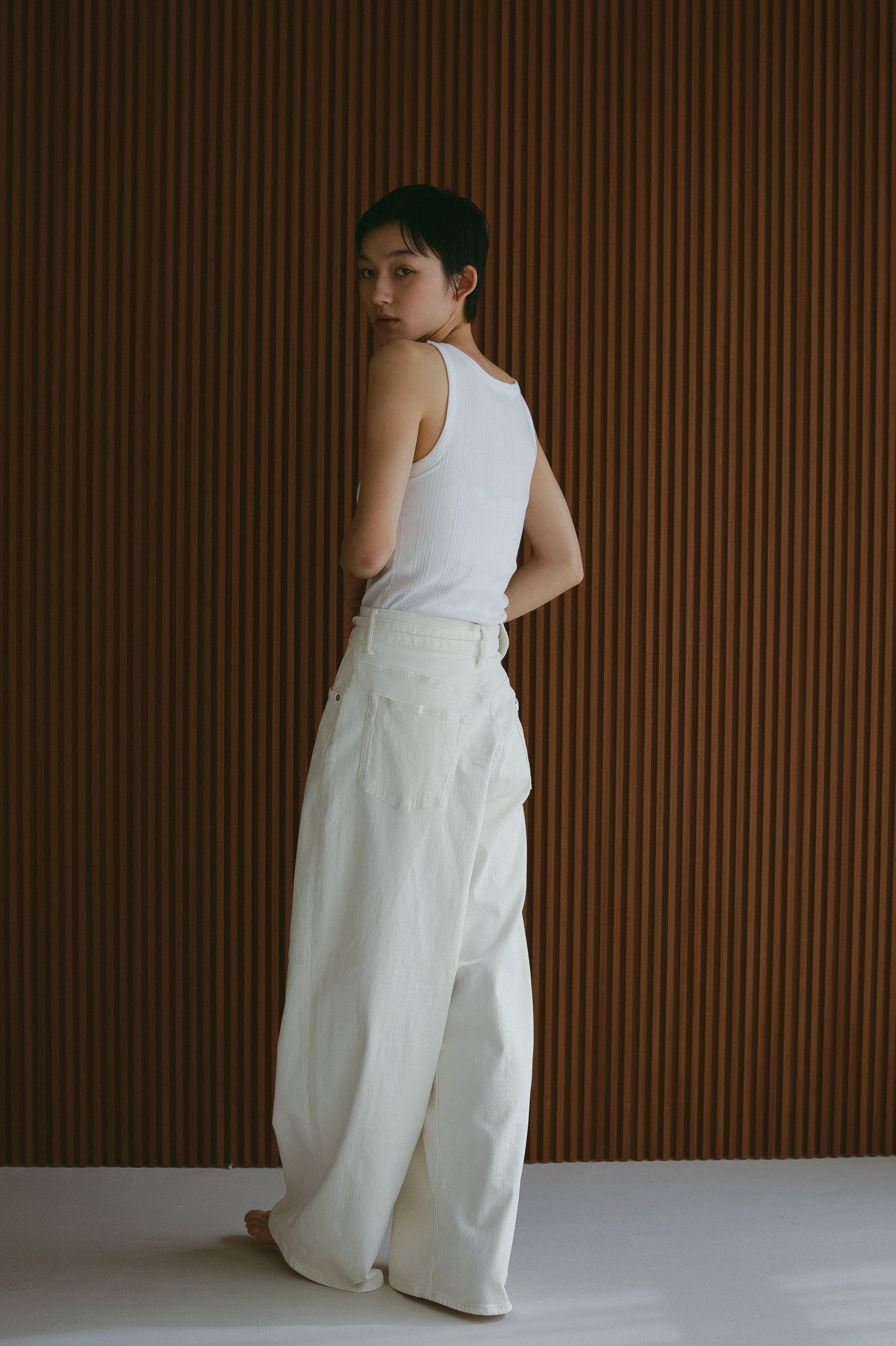 【SURT×CASA FLINE】カップ付ヘンリーネックトップス