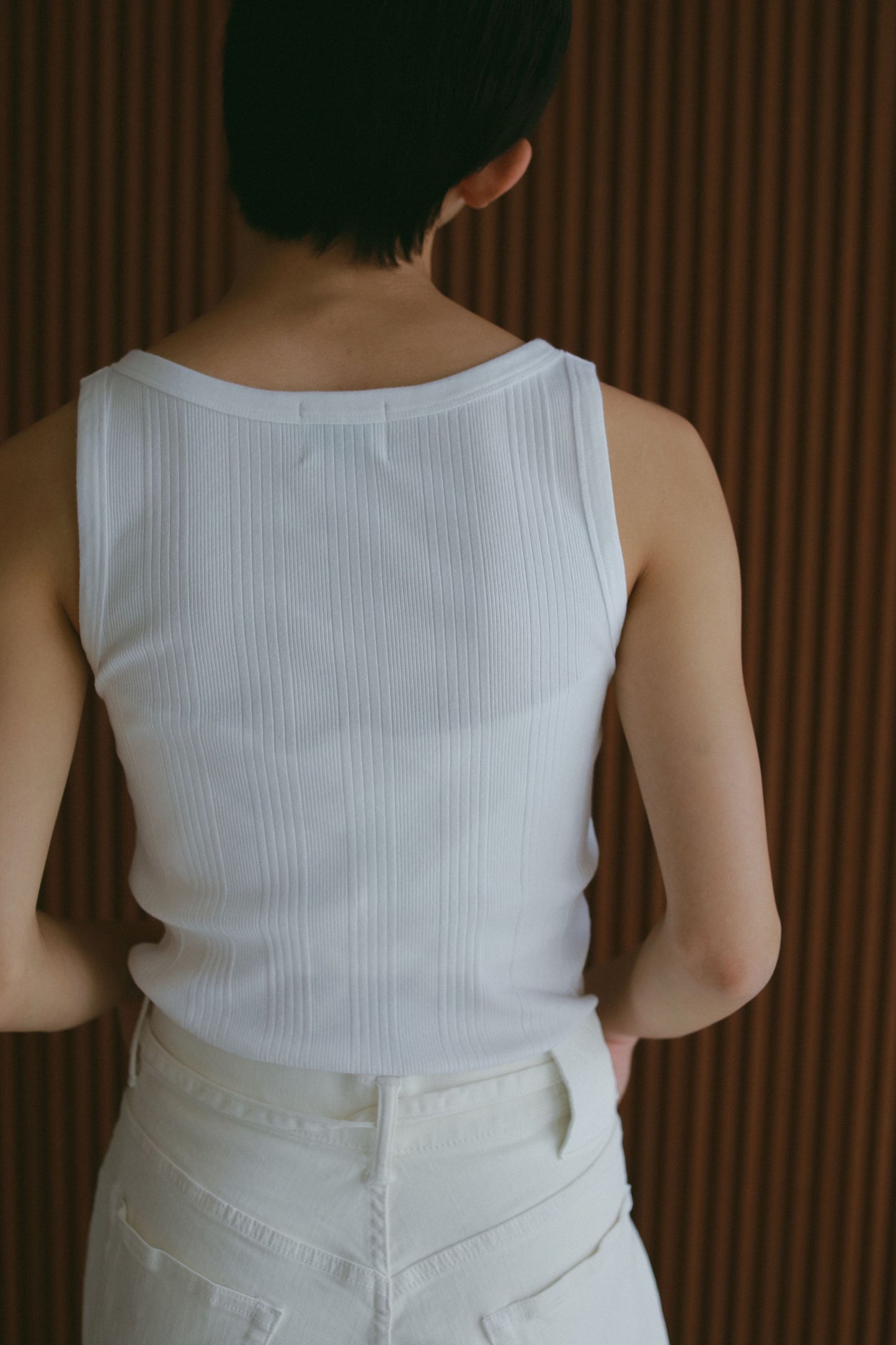【SURT×CASA FLINE】カップ付ヘンリーネックトップス