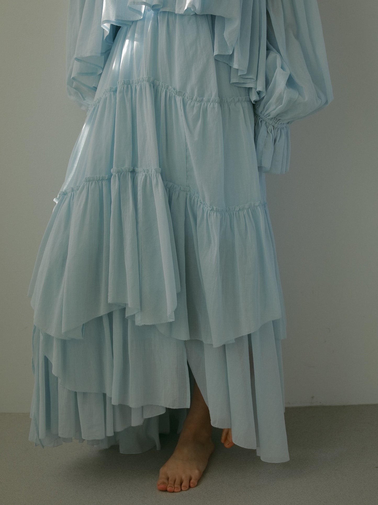 コットンティアードスカート