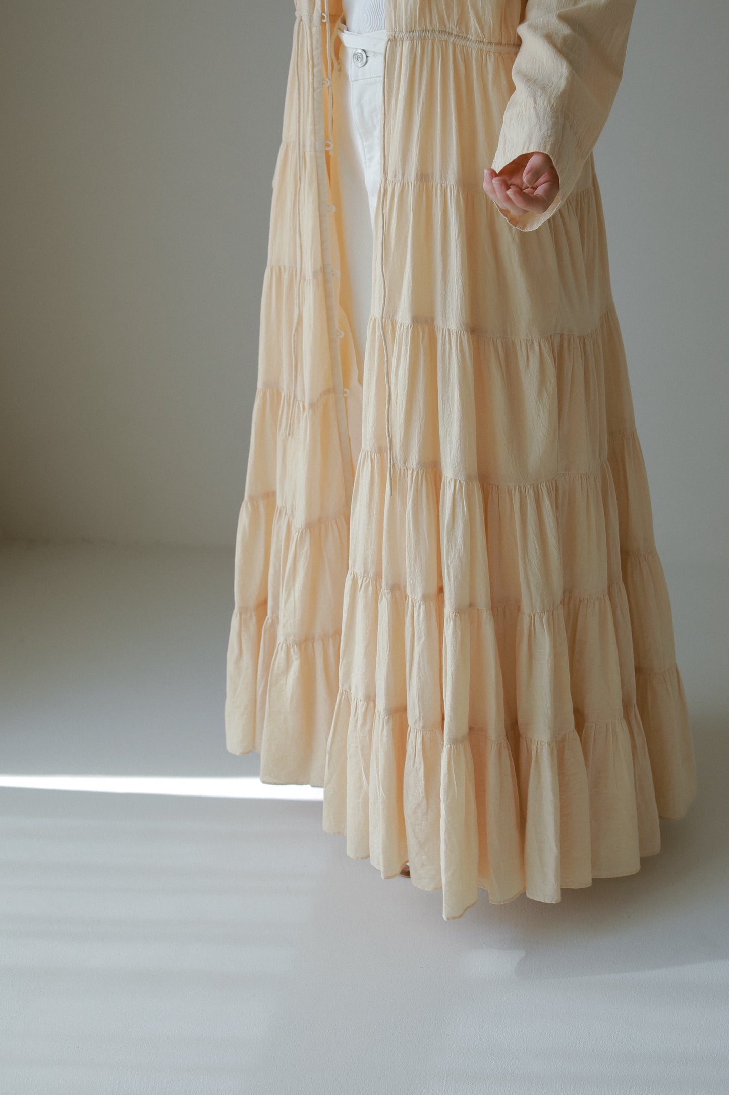 【OC】オーガニックコットンギャザードレス