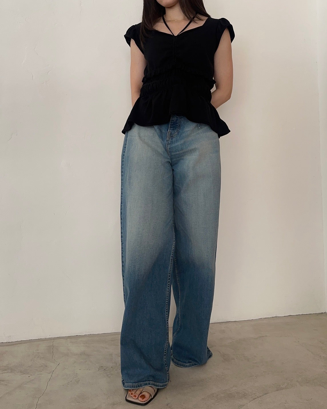 【SURT×CASA FLINE】デニムワイドパンツ