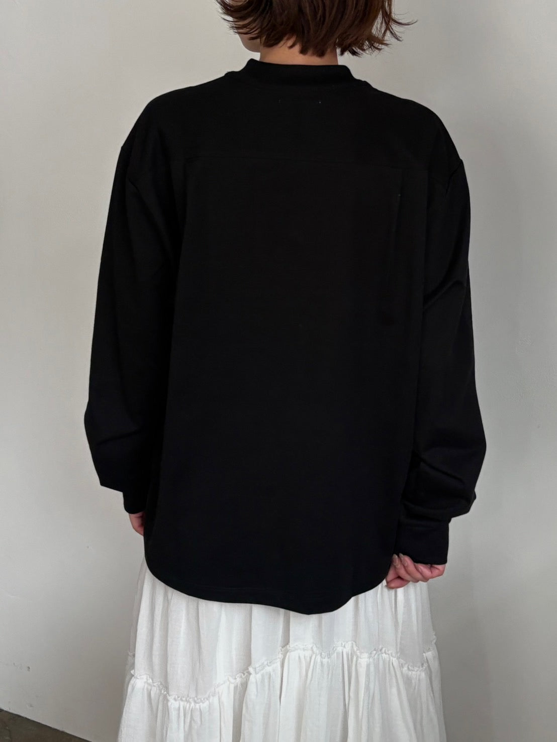 【TANAKA】THE LONG SLEEVE TEE_ST-143-BK