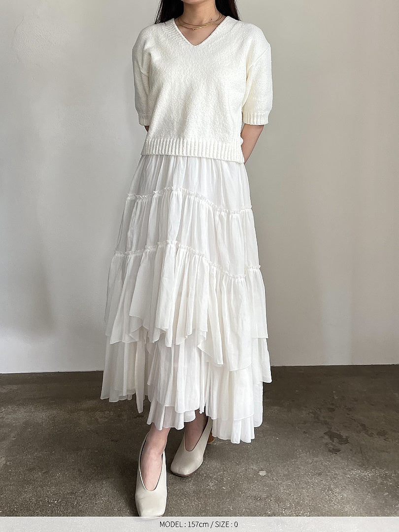 【予約】コットンティアードスカート
