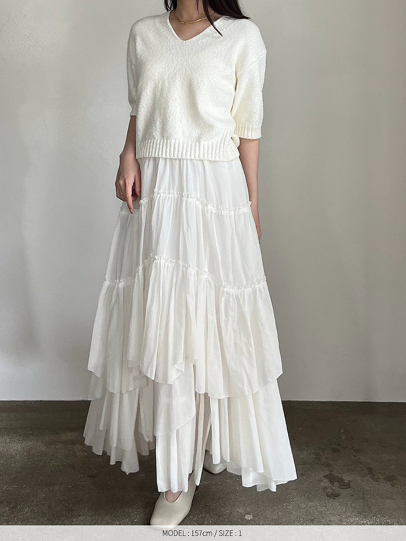 【予約】コットンティアードスカート