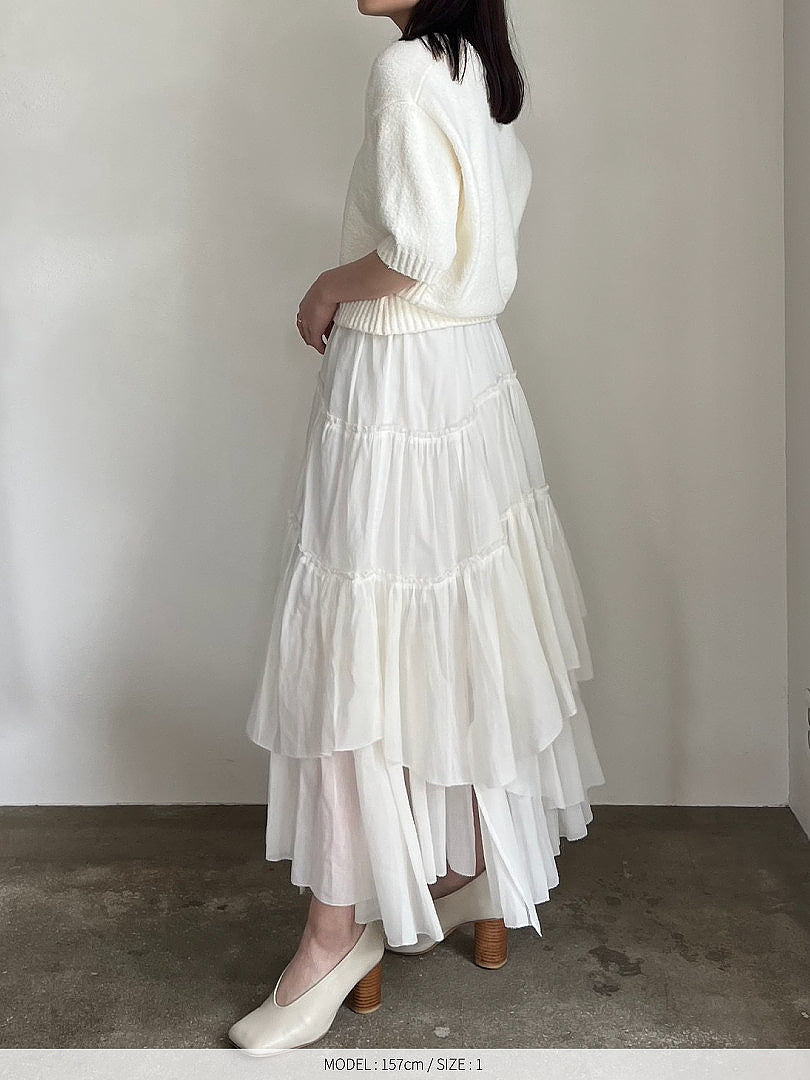 【予約】コットンティアードスカート