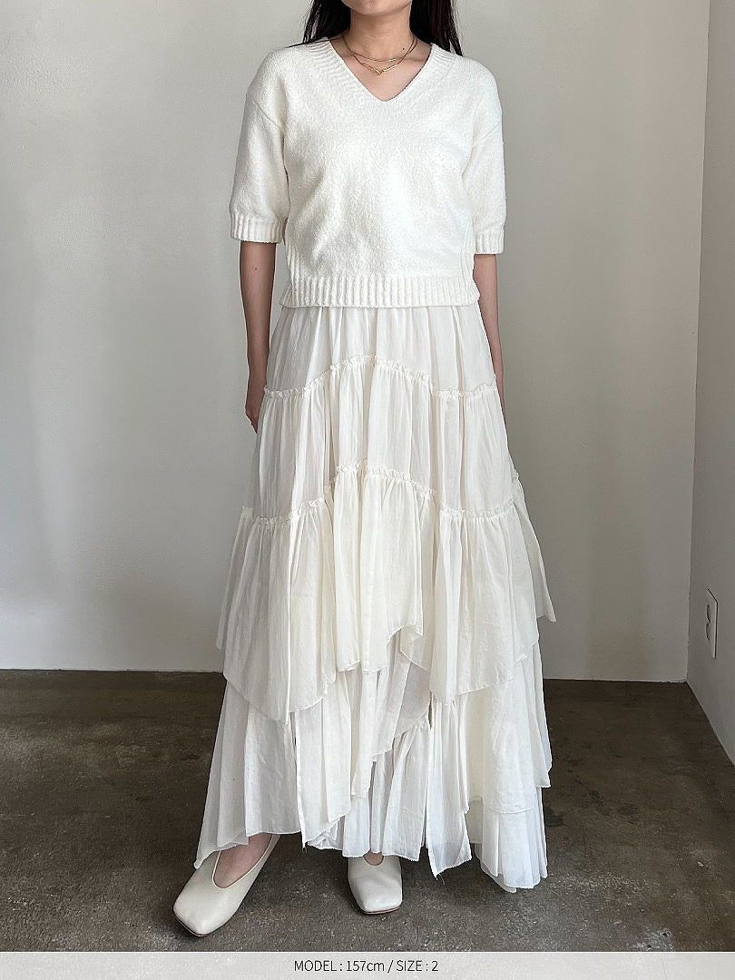 【予約】コットンティアードスカート