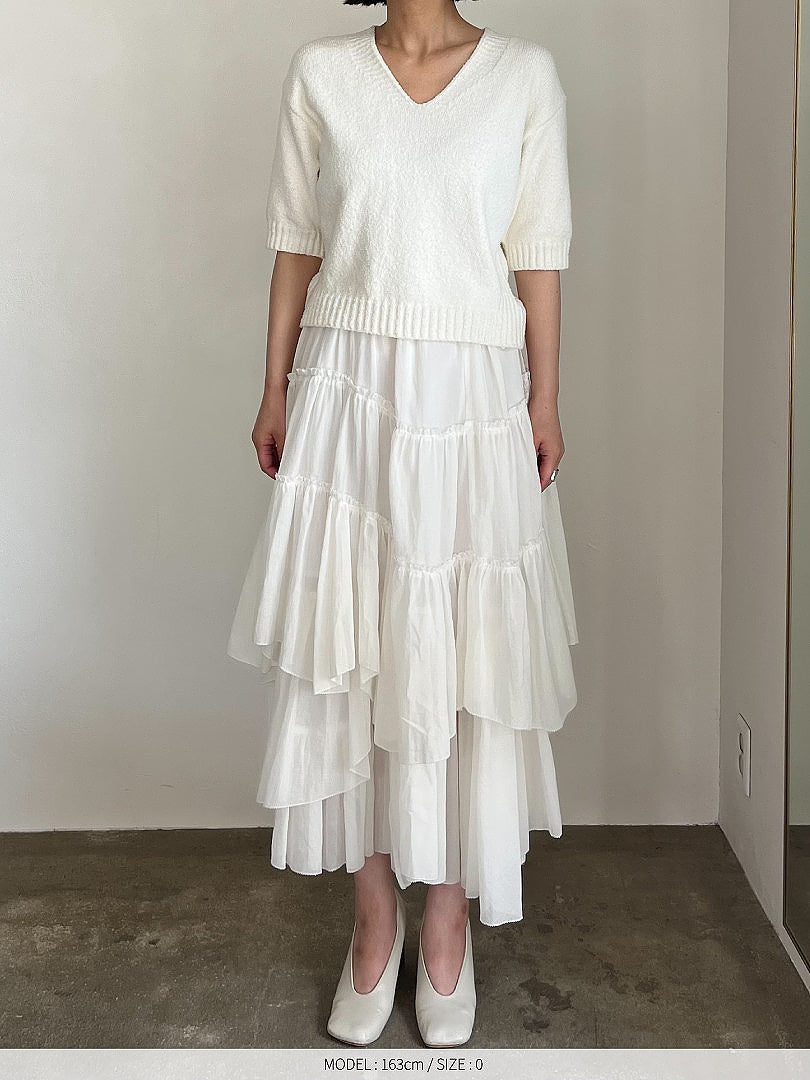 【予約】コットンティアードスカート