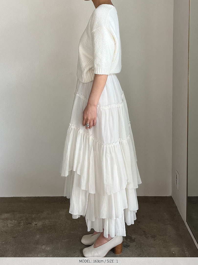 【予約】コットンティアードスカート