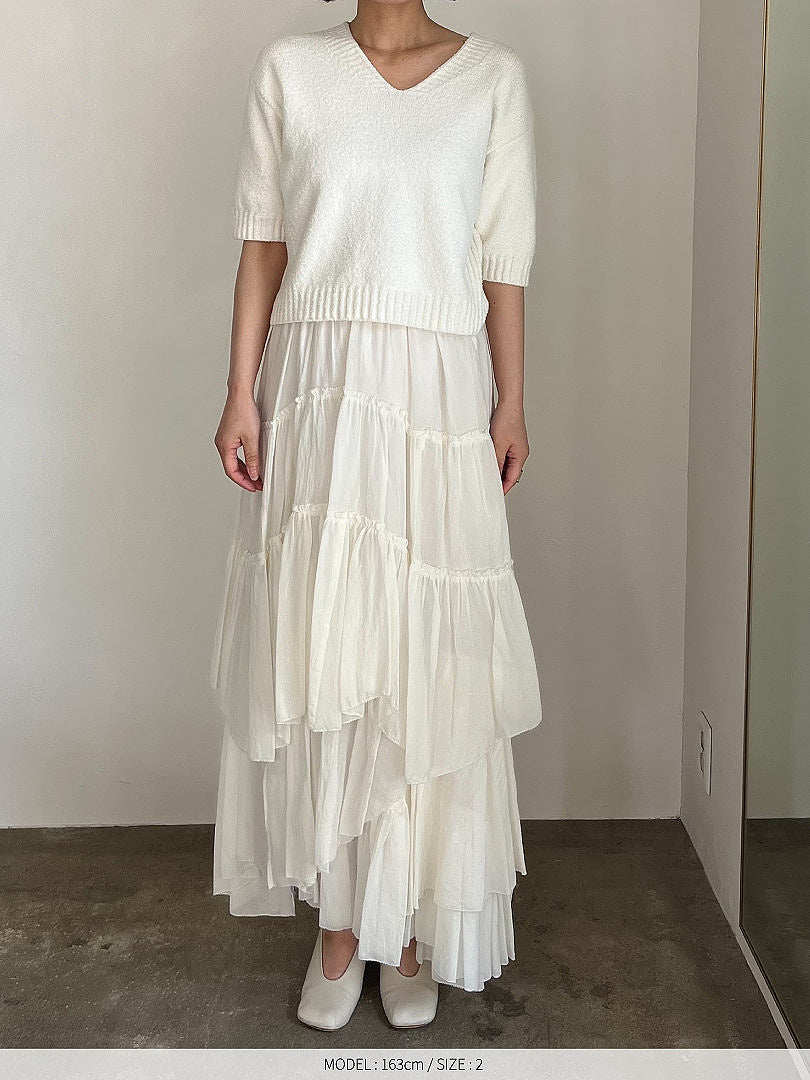 【予約】コットンティアードスカート