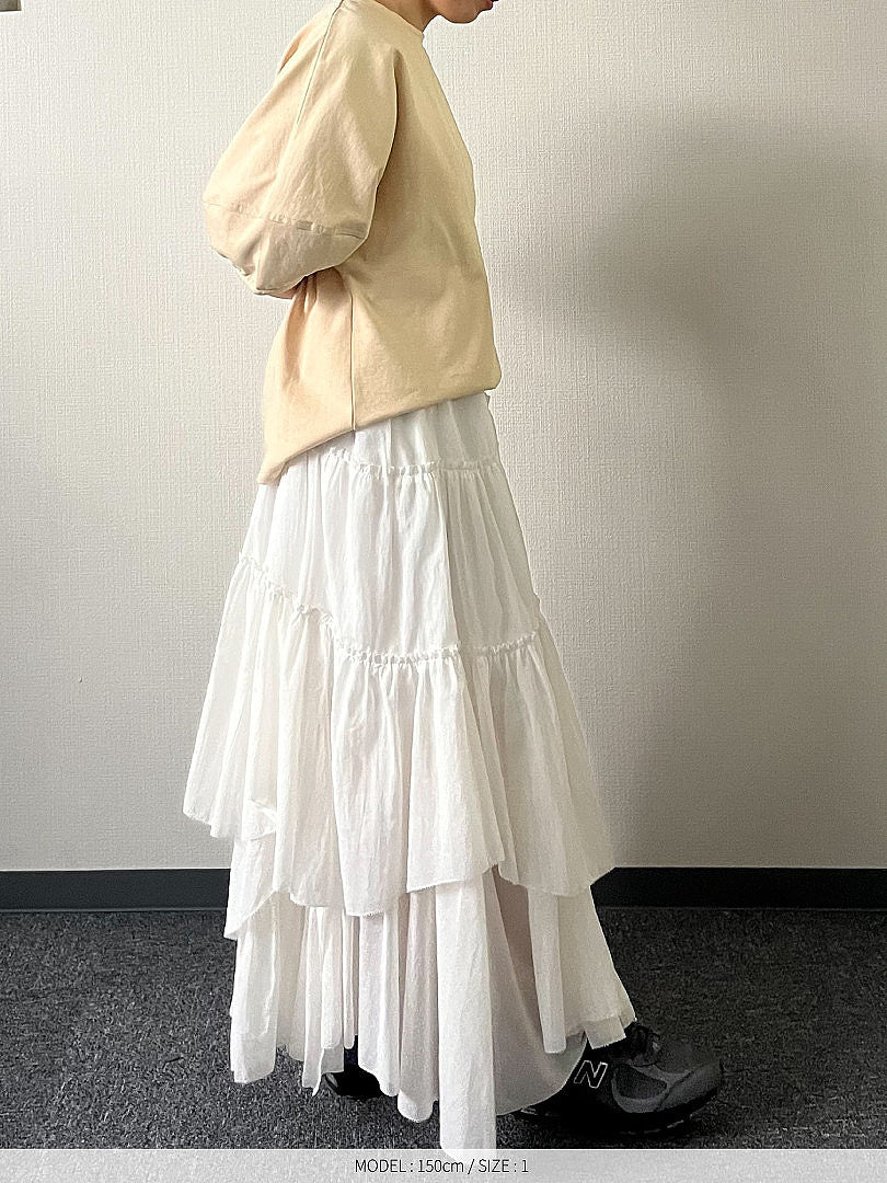 【予約】コットンティアードスカート