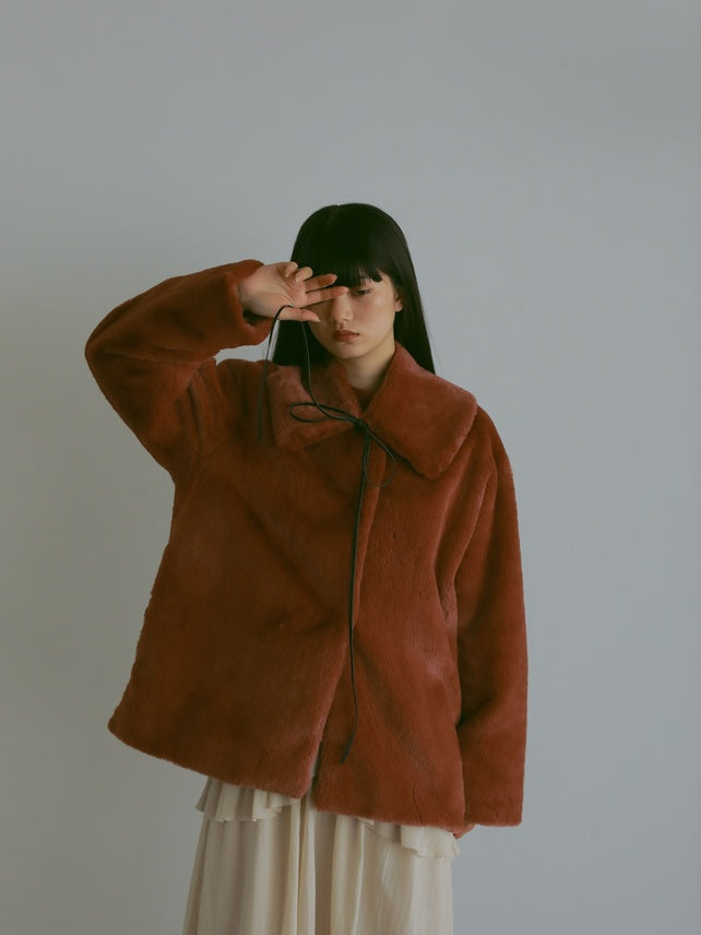 エコファーショートコート