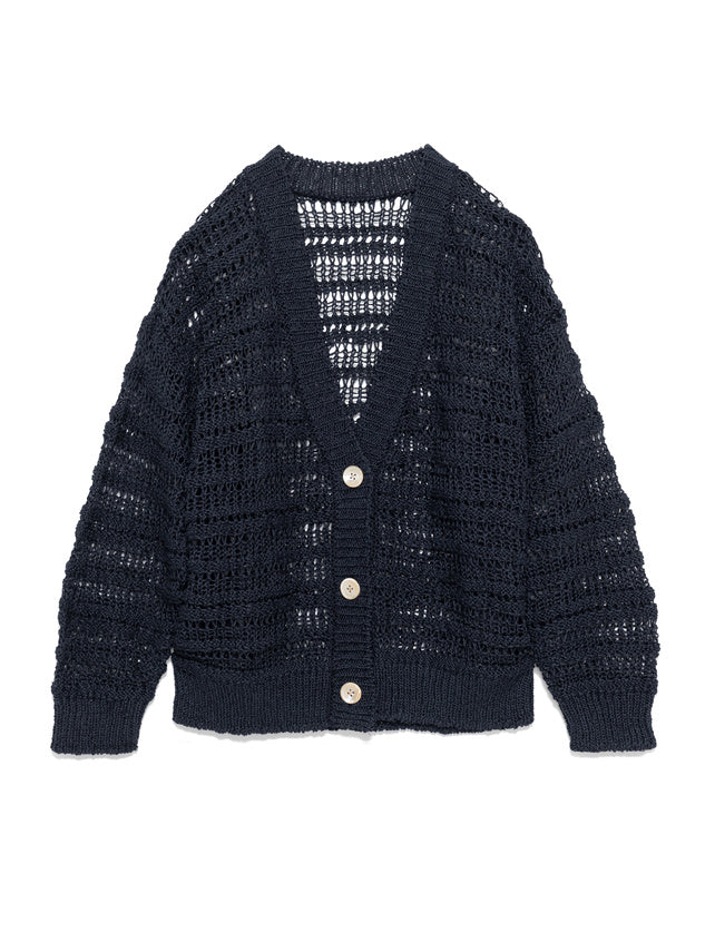 コットンテープニットカーディガン