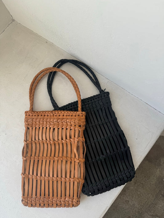 【BALI WERKSTATTE】Grid Phone Bag (Short Handle)