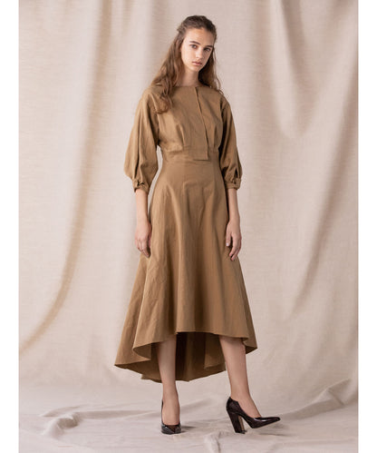 ボリューム袖ワンピース