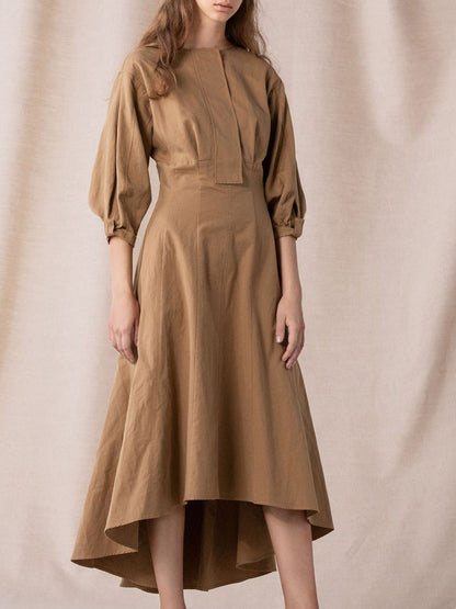 ボリューム袖ワンピース