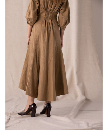 ボリューム袖ワンピース