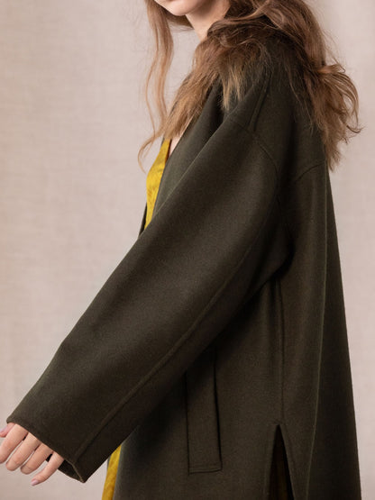 ウールガウンコート