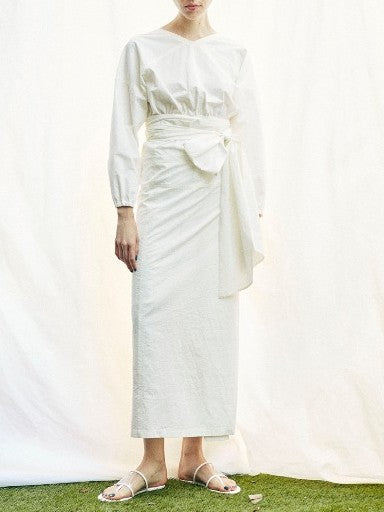 ワインディングシャツドレス