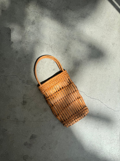 【BALI WERKSTATTE】Grid Phone Bag (Short Handle)