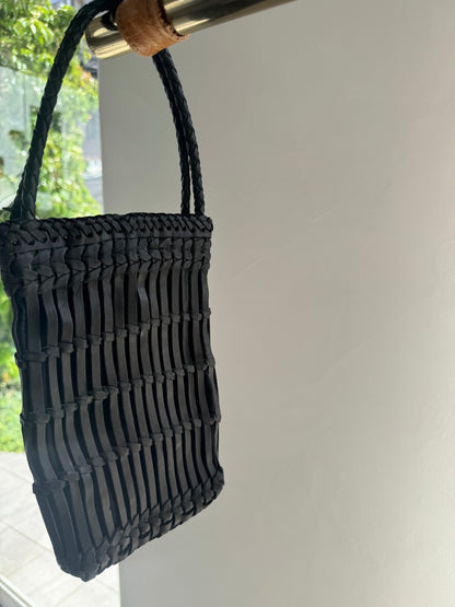 【BALI WERKSTATTE】Grid Phone Bag (Short Handle)