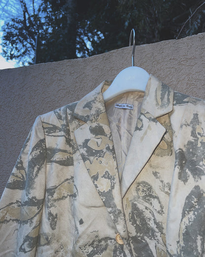 【THE SMORKY BRAINS】MARBLE PATTERN SUEDE TAILORED JACKET