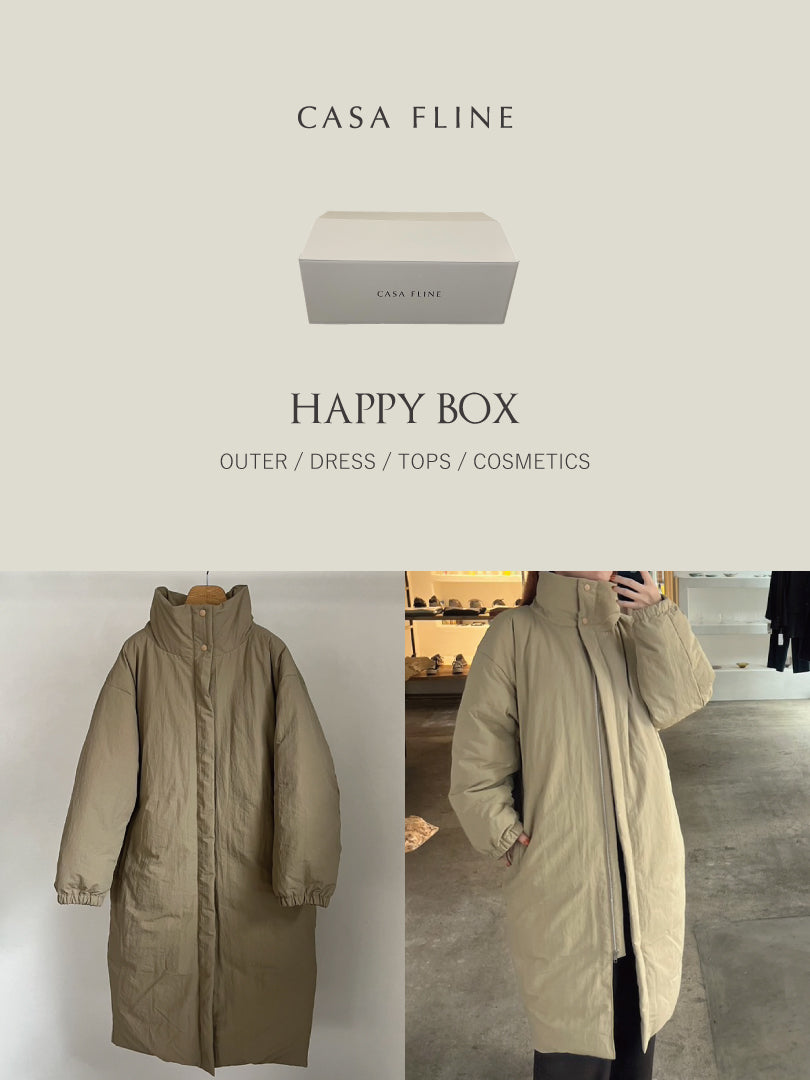 【HAPPY BOX】Ⅱ（ダウンロングコート・ベージュ）