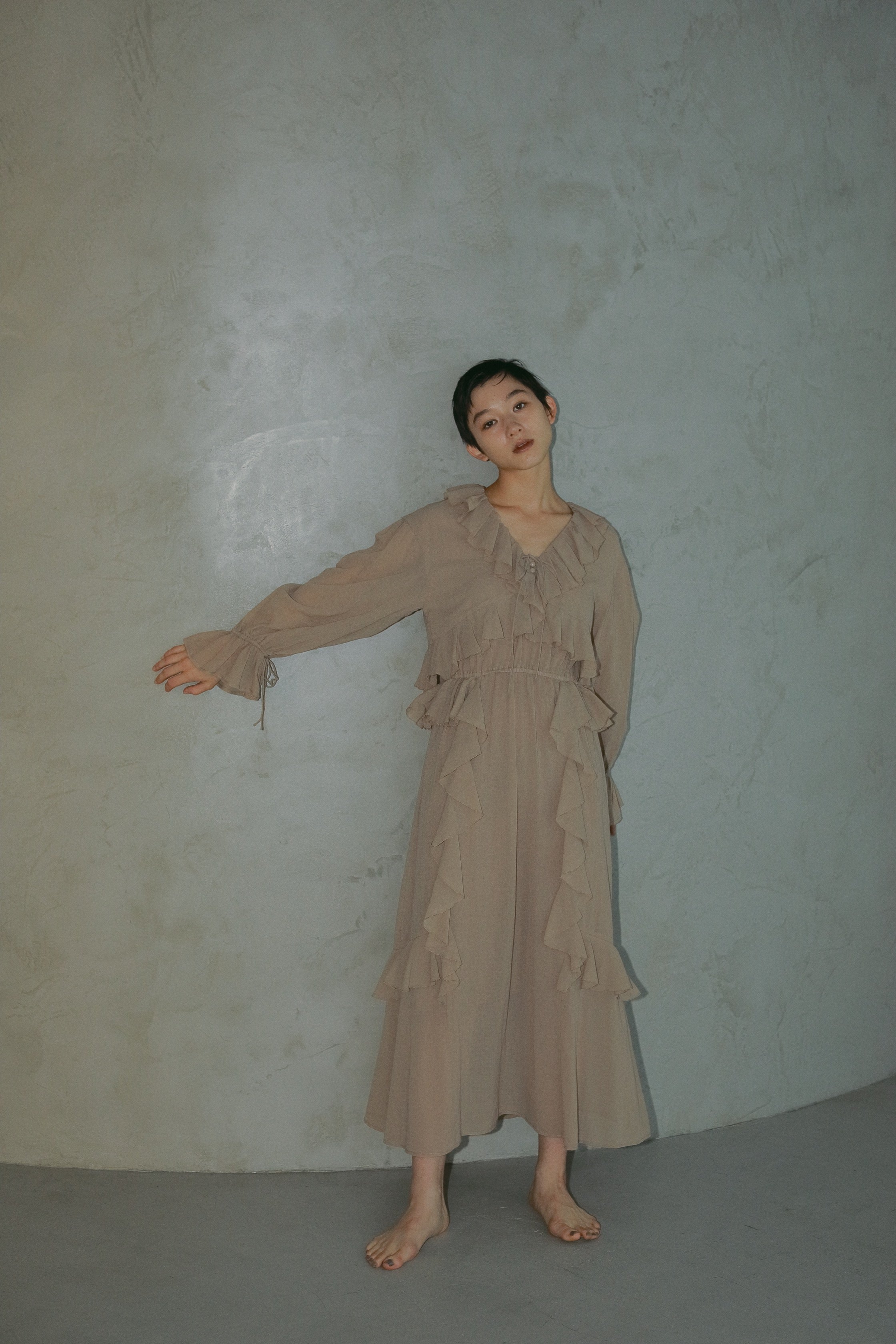 未使用 CASAFLINE カーサフライン 撥水 バックオープンブラウス - トップス 