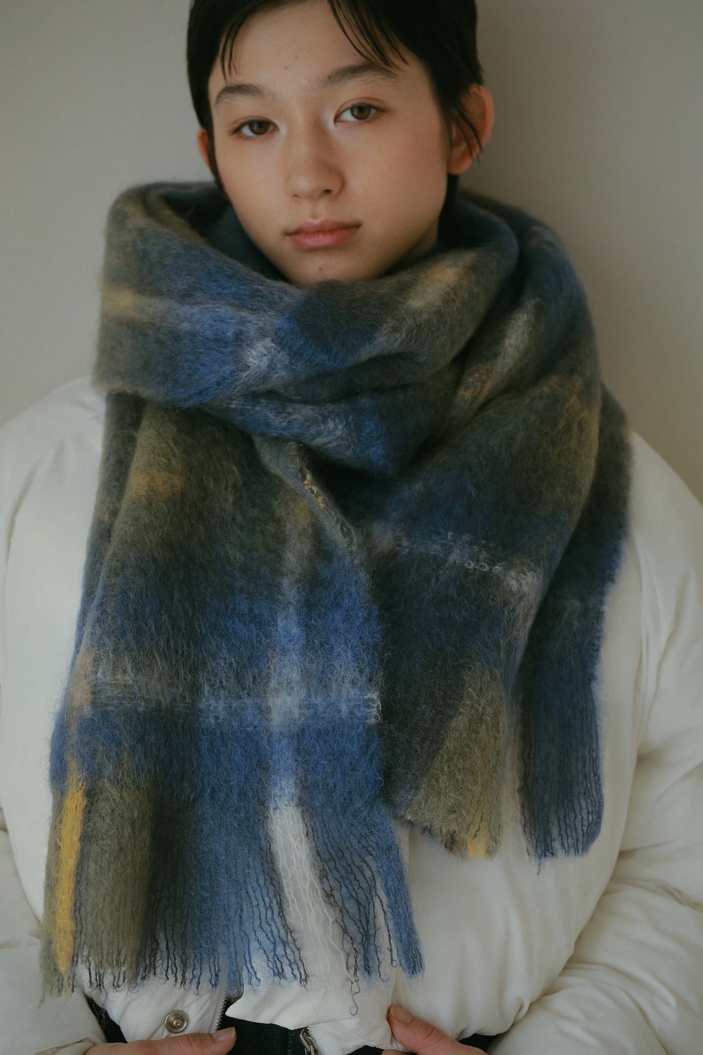 【MANTAS EZCARAY】Scarf Tartan