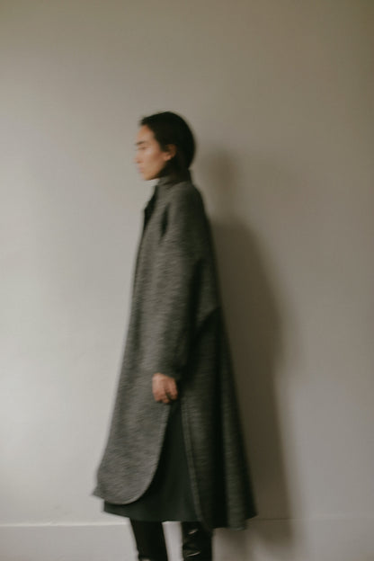 ハイネックポンチョコート