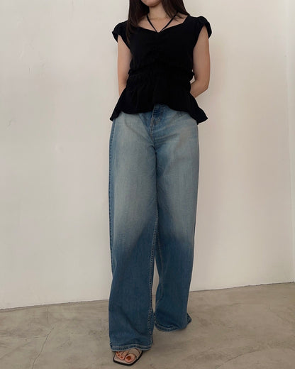 【SURT×CASA FLINE】デニムワイドパンツ