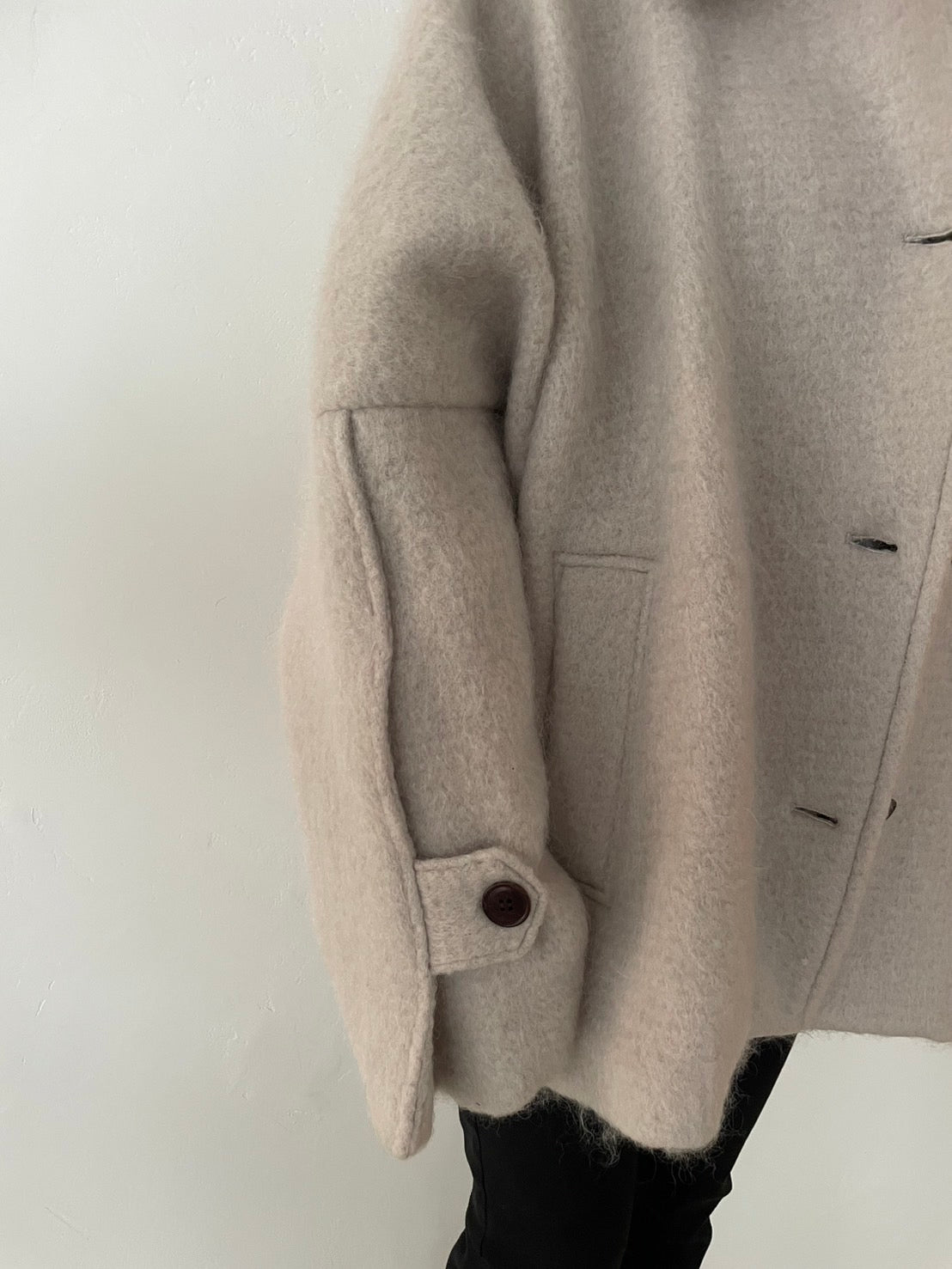 Casafline ベージュ ウールコート Casafline ベージュ ウールコート