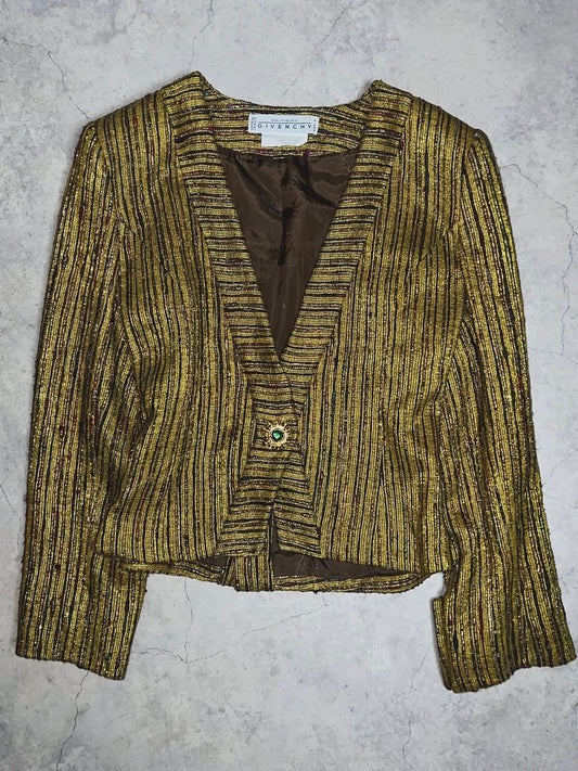 【THE SMORKY BRAINS】METALLIC SILK WOVEN JACKET