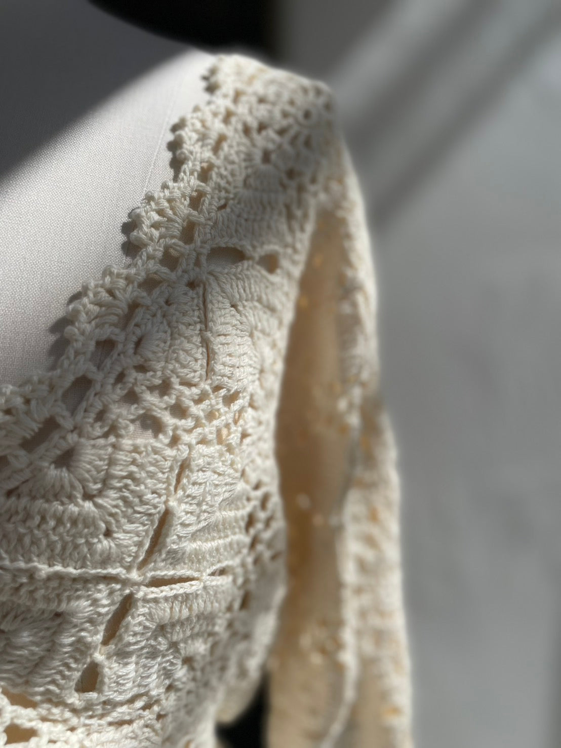 【OPEN SESAME CLUB】 Cashmere blend fleur lace cardigan