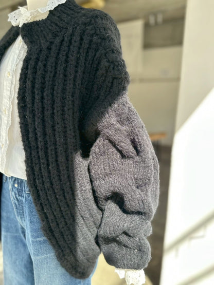 アルパカハンドニットカーディガン