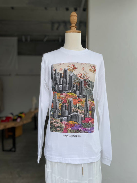 【OPEN SESAME CLUB】 bloomscape tee_CITY