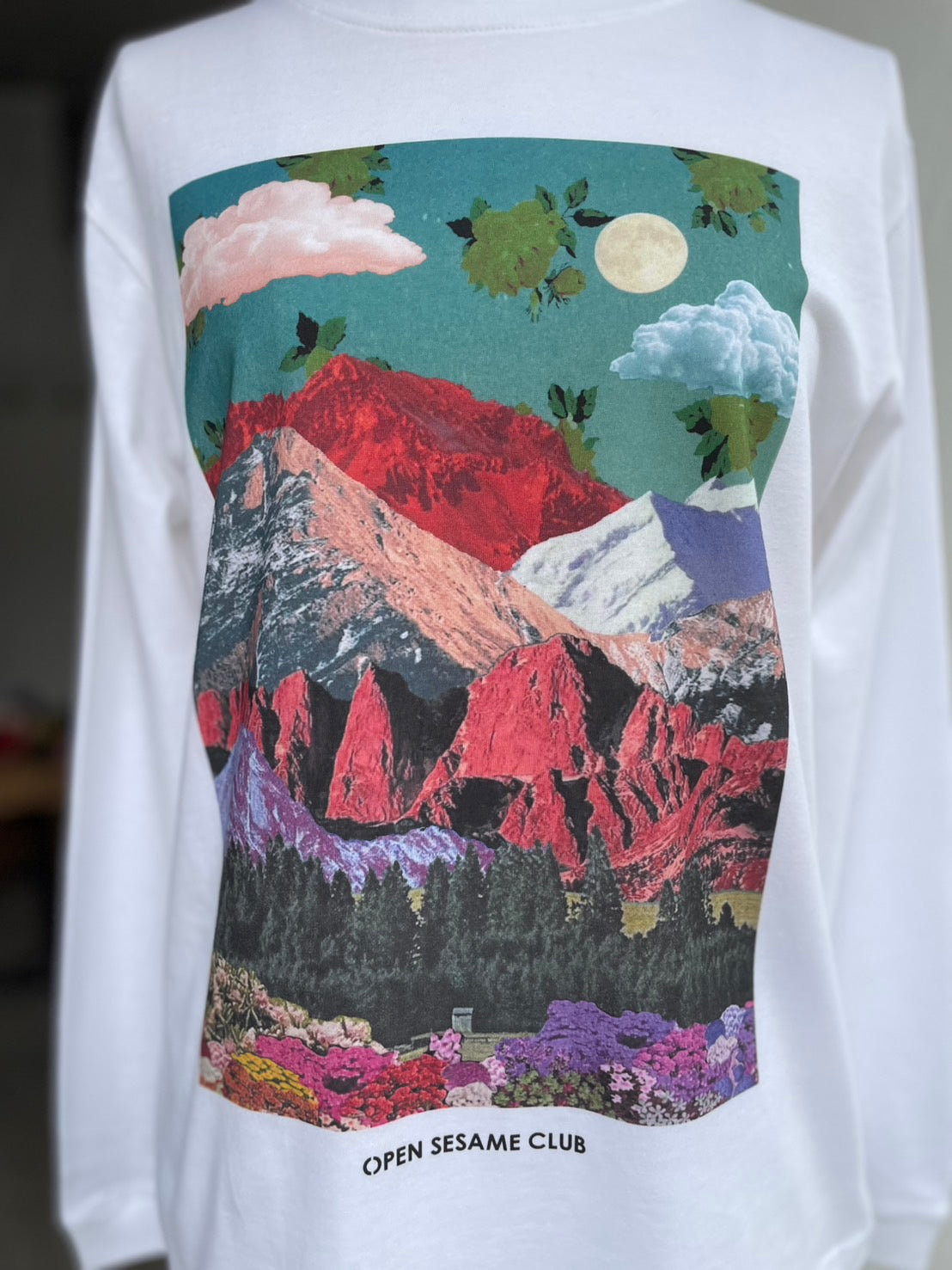 【OPEN SESAME CLUB】 bloomscape tee_MOUNTAIN