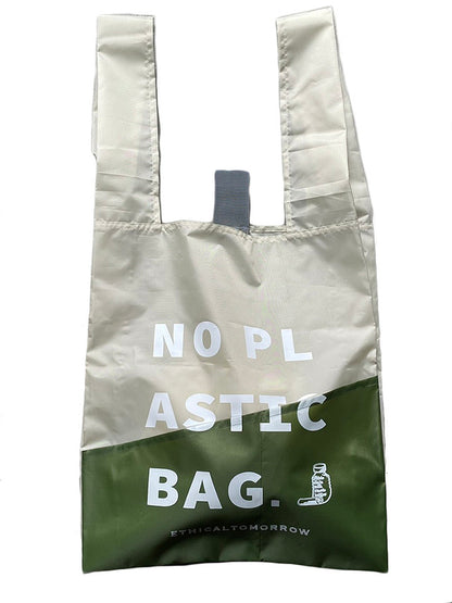 【ETHICALTOMORROW】再生PETのBAGでNO PLASTICを叫ぶBAG