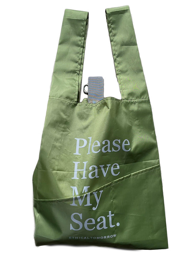 【ETHICALTOMORROW】再生PETのBAGでHave My Seatと囁くBAG