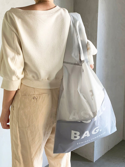 【ETHICALTOMORROW】再生PETのBAGでNO PLASTICを叫ぶBAG