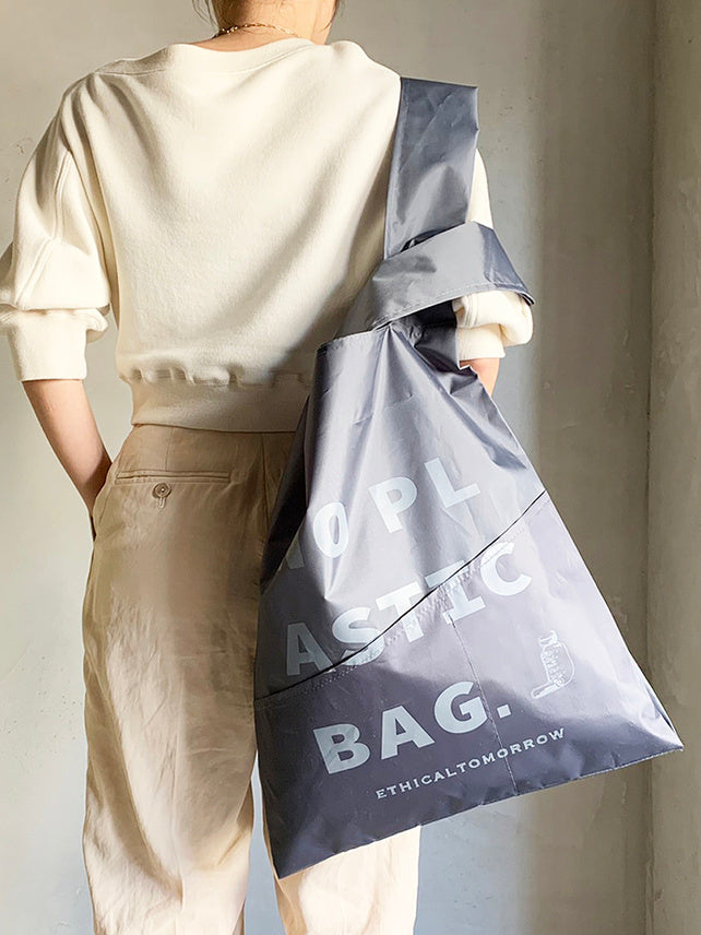 【ETHICALTOMORROW】再生PETのBAGでNO PLASTICを叫ぶBAG