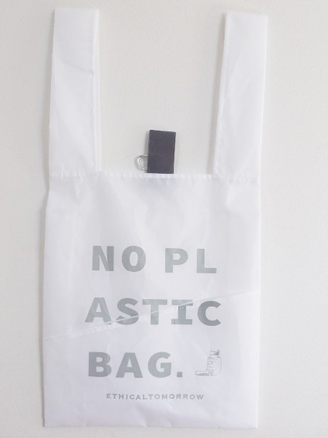 【ETHICALTOMORROW】再生PETのBAGでNO PLASTICを叫ぶBAG