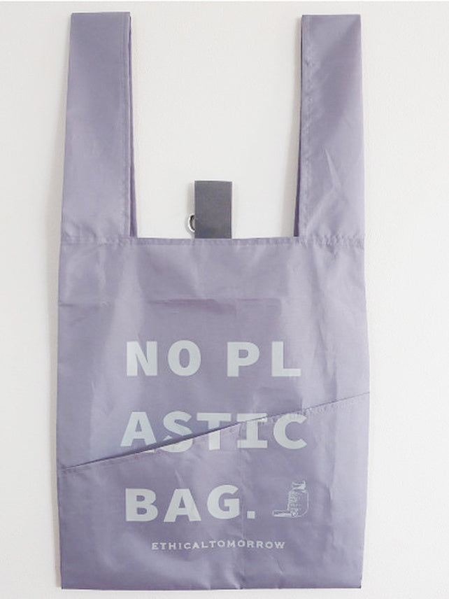 【ETHICALTOMORROW】再生PETのBAGでNO PLASTICを叫ぶBAG