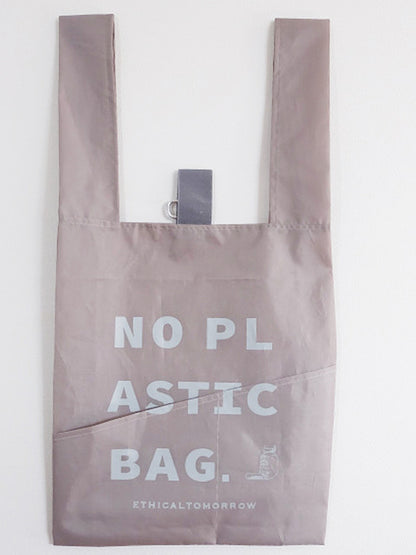 【ETHICALTOMORROW】再生PETのBAGでNO PLASTICを叫ぶBAG