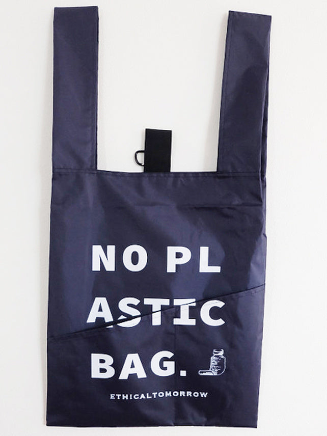 【ETHICALTOMORROW】再生PETのBAGでNO PLASTICを叫ぶBAG