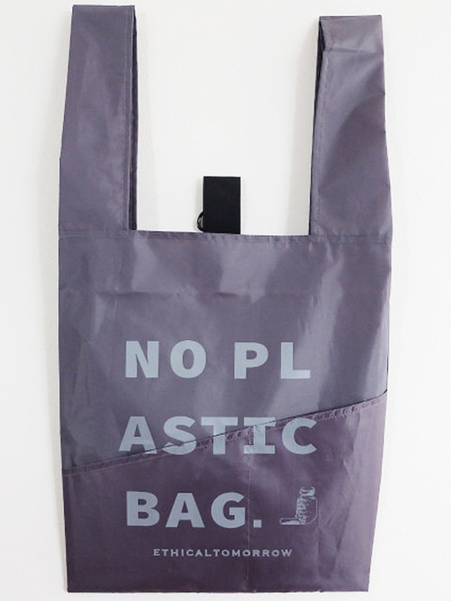 【ETHICALTOMORROW】再生PETのBAGでNO PLASTICを叫ぶBAG