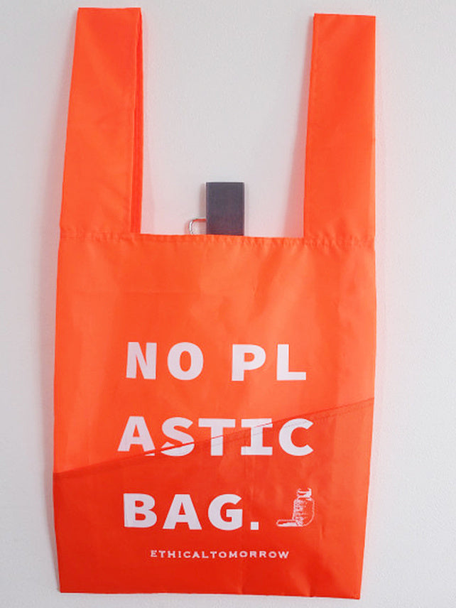 【ETHICALTOMORROW】再生PETのBAGでNO PLASTICを叫ぶBAG