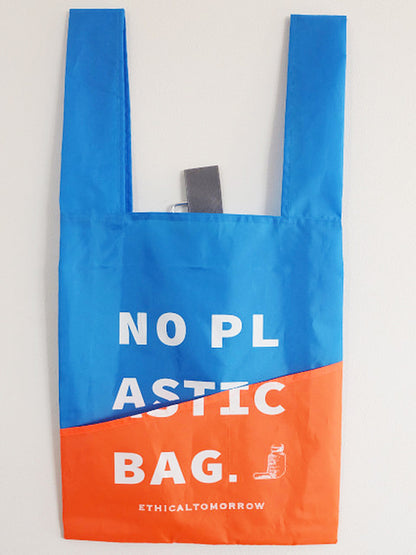 【ETHICALTOMORROW】再生PETのBAGでNO PLASTICを叫ぶBAG